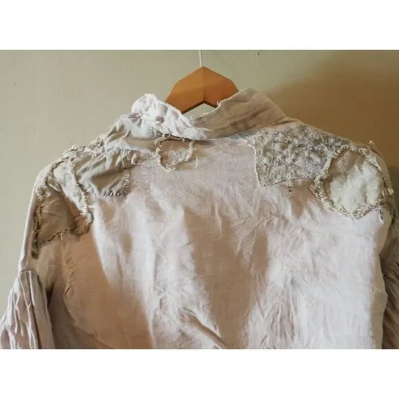 Theater Ware Costume Milwaukee Repertory Theater Blouse Boho Large Handmade - Picture 9 of 11